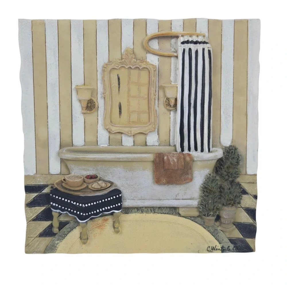 C. Winterle Olson Decorative Bathroom Wall Tiles 3D Resin 5.5